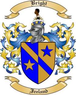 Bright Family Crest from Ireland