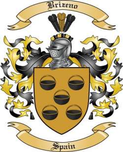 Brizeno Family Crest from Spain