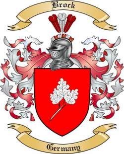 Brock Family Crest from Germany
