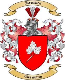 Brockes Family Crest from Germany