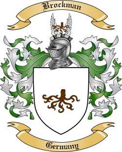 Brockman Family Crest from Germany
