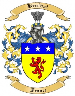 Brolhat Family Crest from France