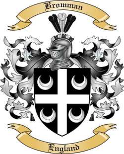 Bromman Family Crest from England