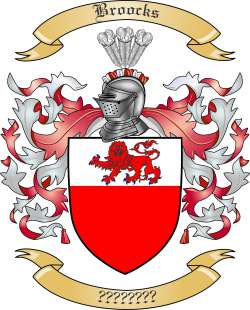 Broocks Family Crest from England