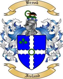 Brook Family Crest from Ireland