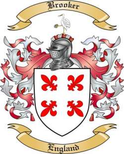 Brooker Family Crest from England