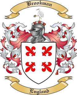 Brookman Family Crest from England