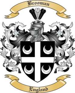Brooman Family Crest from England