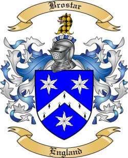 Brostar Family Crest from England
