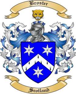Broster Family Crest from Scotland