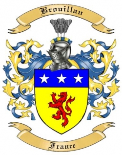 Brouillan Family Crest from France