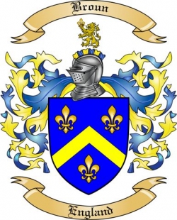 Broun Family Crest from England