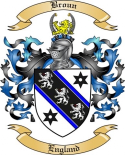 Broun Family Crest from England2