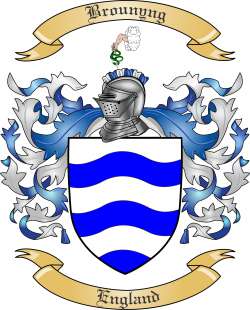 Brounyng Family Crest from England