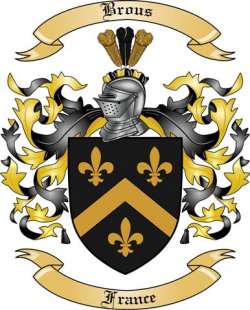 Brous Family Crest from France