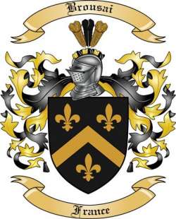 Brousai Family Crest from France