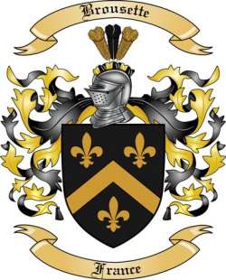 Brousette Family Crest from France