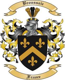 Broussaie Family Crest from France
