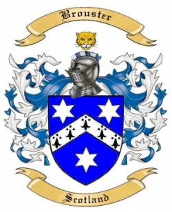 Brouster Family Crest from Scotland