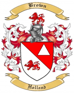 Brown Family Crest from Holland