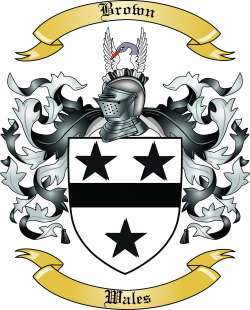 Brown Family Crest from Wales