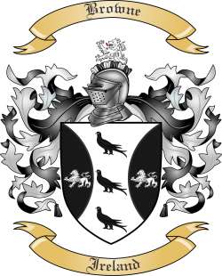 Browne Family Crest from Ireland