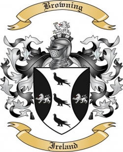 Browning Family Crest from Ireland