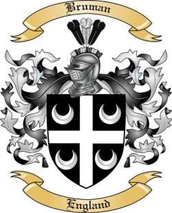 Bruman Family Crest from England