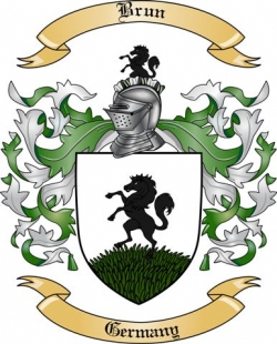 Brun Family Crest from Germany2