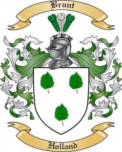 Brunt Family Crest from Holland2