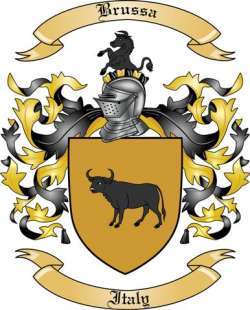 Brussa Family Crest from Italy