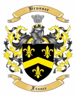 Brusser Family Crest from France