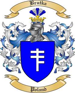 Brutka Family Crest from Poland