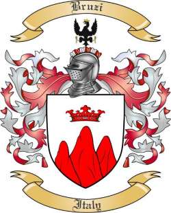 Bruzi Family Crest from Italy