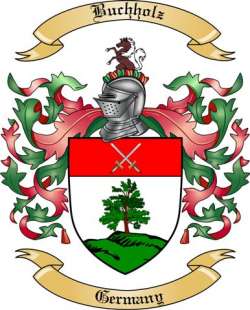 Buchholz Family Crest from Germany