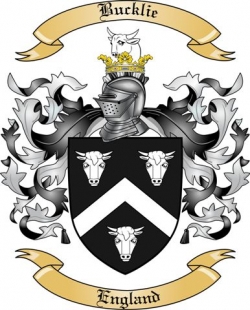 Bucklie Family Crest from England