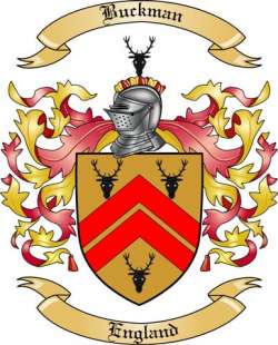 Buckman Family Crest from England