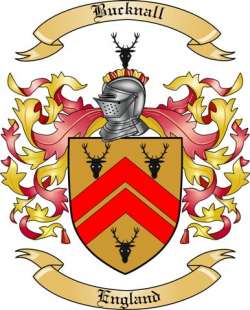 Bucknall Family Crest from England