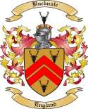 Bucknole Family Crest from England