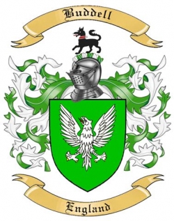 Buddell Family Crest from Enlgand