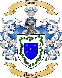 Bueno Family Crest from Portugal