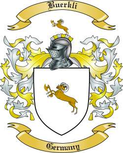 Buerkli Family Crest from Germany