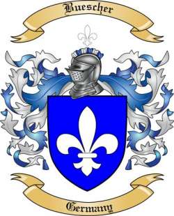 Buescher Family Crest from Germany