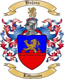 Bujara Family Crest from Lithuania