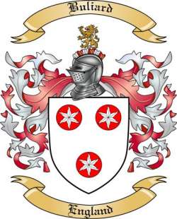 Buliard Family Crest from England