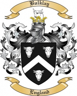 Bulklay Family Crest from England