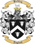 Bulklay Family Crest from England
