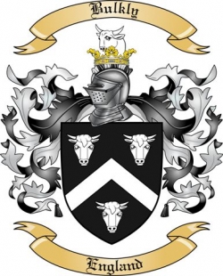 Bulkly Family Crest from England