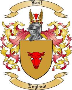 Bull Family Crest from England