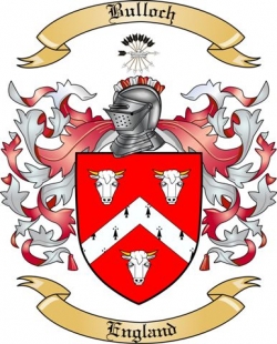 Bulloch Family Crest from England